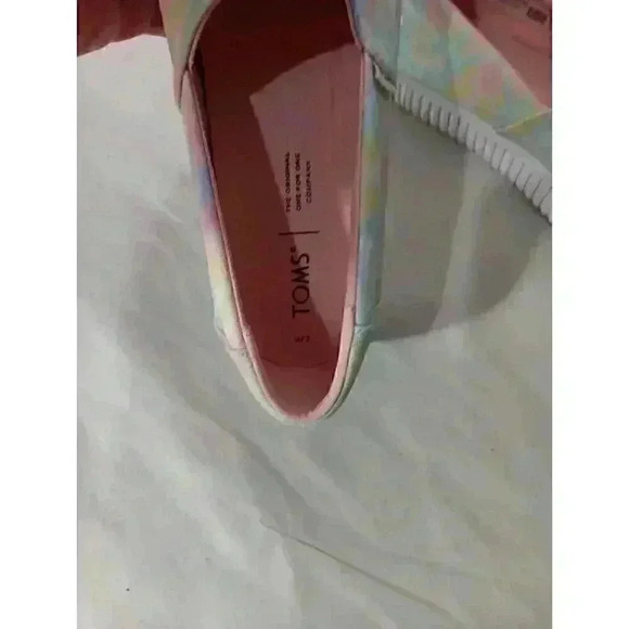 "TOMS" Womens Size 7 Tie Dye Canvas Alpargata Ortho Lite Insoles Slip-On EUC - Picture 6 of 8